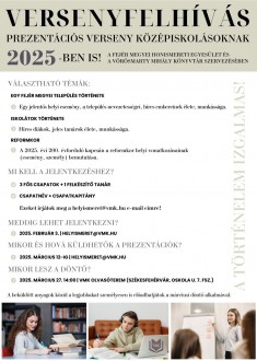 Középiskolásoknak hirdetett honismereti prezentációs versenyt a Vörösmarty Mihály Könyvtár