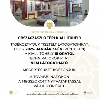 Változik pénteken az Országzászló téri kiállítóhely nyitvatartása – tárlatzáró beszélgetés Varga Mária Magdolnával