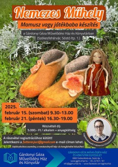 Kétalkalmas nemezes műhelyt szerveznek a Gárdonyi Művházban