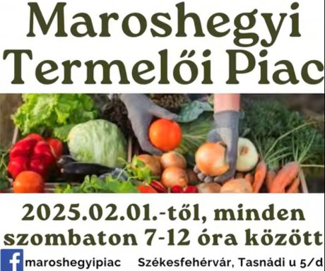 Szombaton ismét Maroshegyi Termelői Piac lesz a Tasnádi utcában