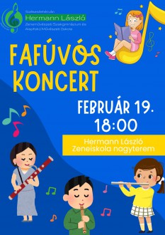 Fafúvós koncertet adnak a Hermann László Zeneiskola növendékei