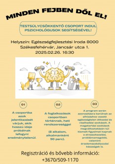 Minden fejben dől el! – pszichológus segít a fogyni vágyóknak az ingyenes foglalkozáson