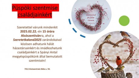 Házasság hete - házaspáros zarándoklat a Székesfehérvári Egyházmegyében