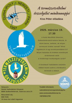 A természetvédelmi őrszolgálat munkájáról lesz szó a szerdai Vadvédelmi esten