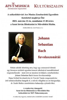 Bach összes fuvolaszonátája megszólal a március 22-i Kultúrszalonban