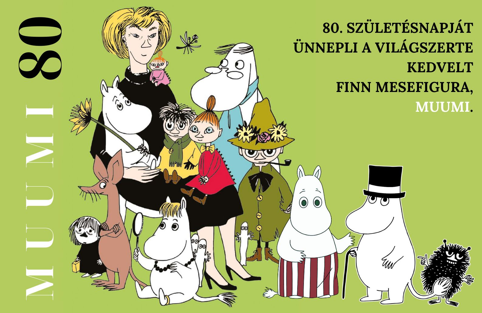 Muumin és barátai a könyvtárban - 80 éves a finn mesefigura