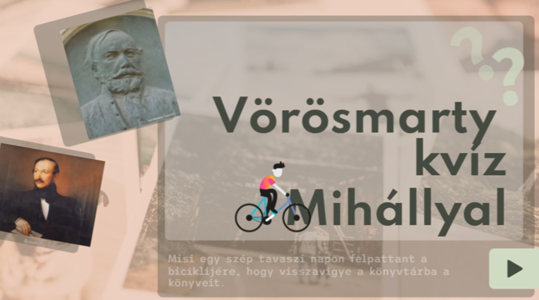Interaktív kvíz érhető el a könyvtár honlapján Vörösmarty Mihály munkásságához kapcsolódva