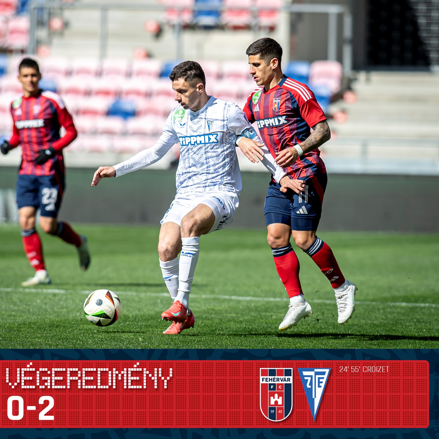 Hazai pályán kapott ki a Vidi - Croizet duplájával nyert a Zalaegerszeg