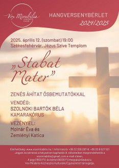 Stabat Mater - zenés nagyböjti áhitat a Jézus Szíve templomban