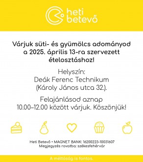 Édes meglepetés is kerülhet a meleg étel mellé a Heti Betevőnek köszönhetően