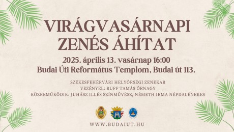 Virágvasárnapi zenés áhítat a Budai úti református templomban