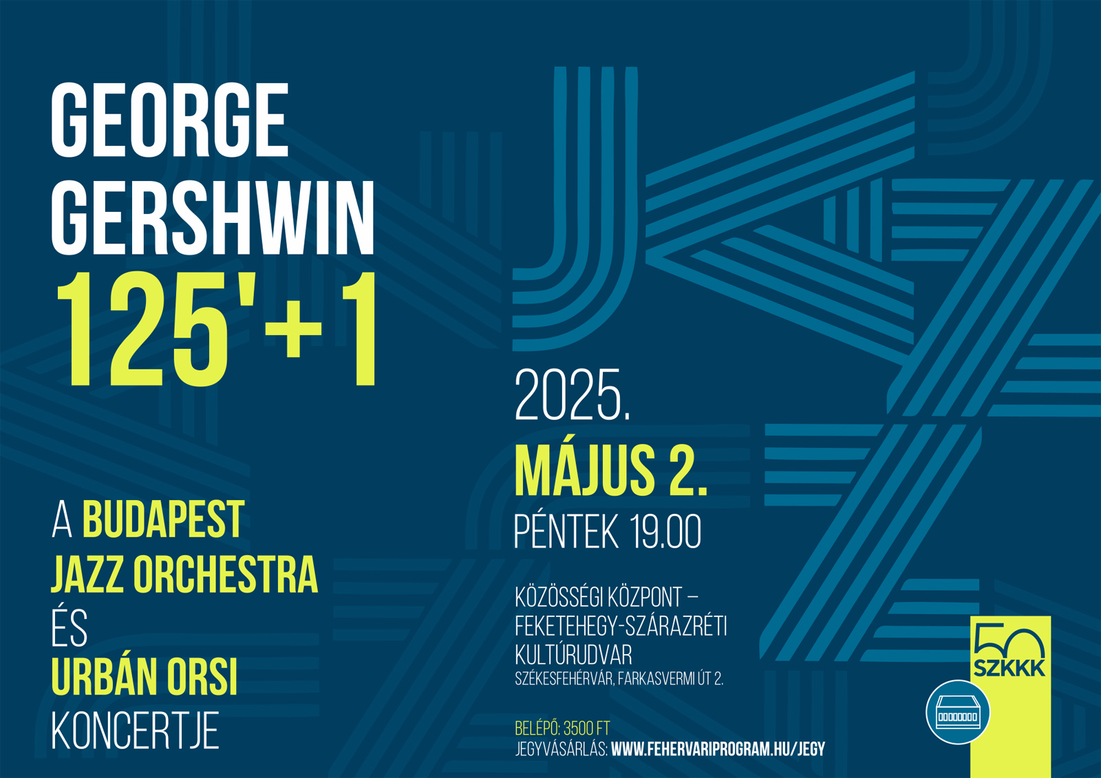 A szimfonikus jazz rajongóit várják a George Gershwin 125’+1 című estre