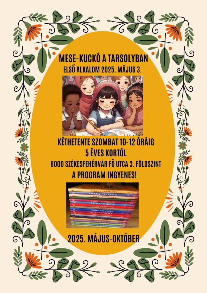 Mese kuckó címmel hirdetett programot a kicsiknek a Tarsoly Egyesület