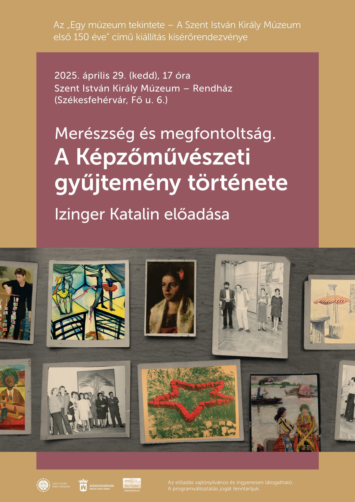 A múzeum Képzőművészeti Gyűjteményének történetét ismerhetik meg az érdeklődők kedden Izinger Katalin előadásában