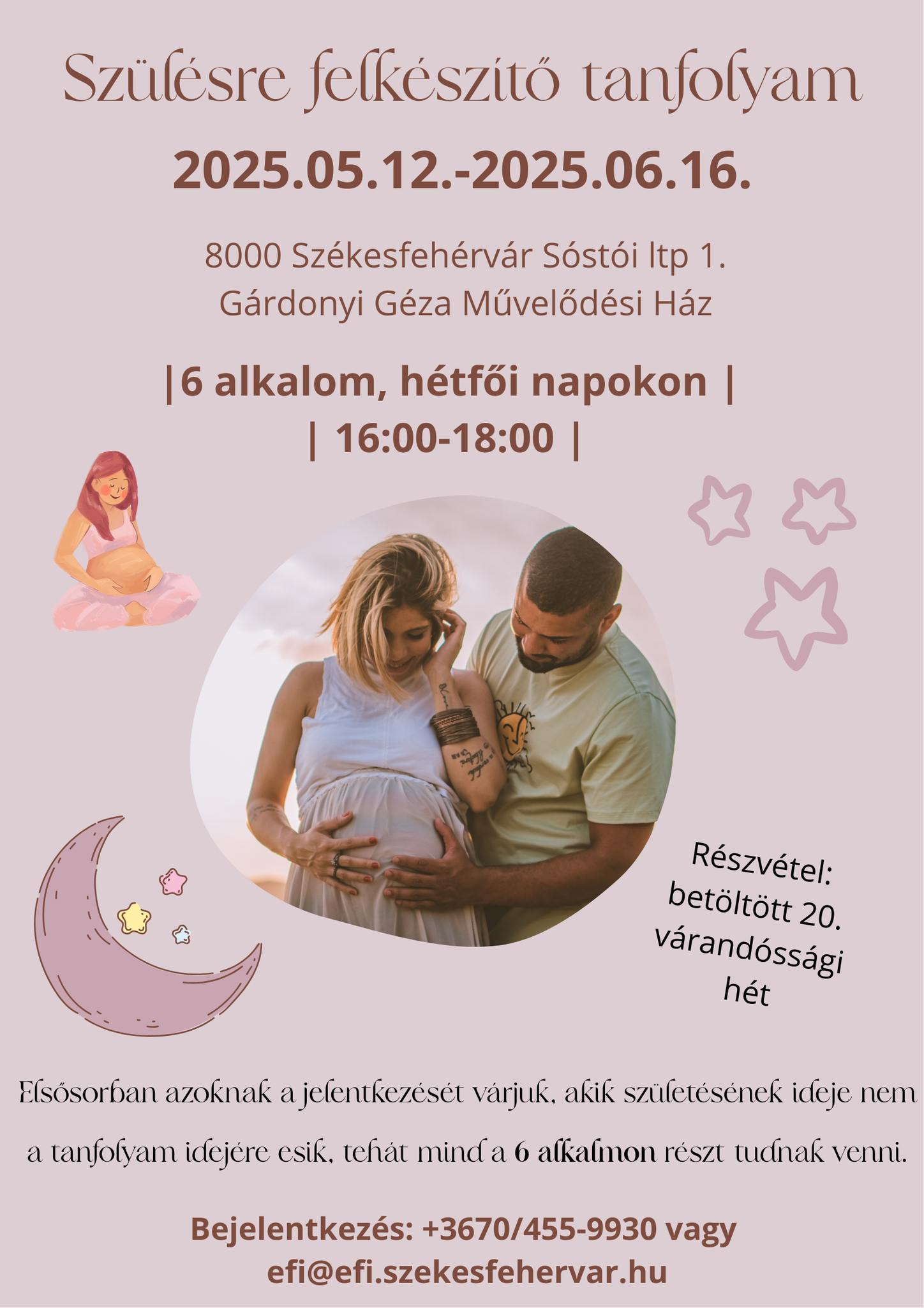 Május 12-én indul a szülésre felkészítő tanfolyam - még lehet jelentkezni