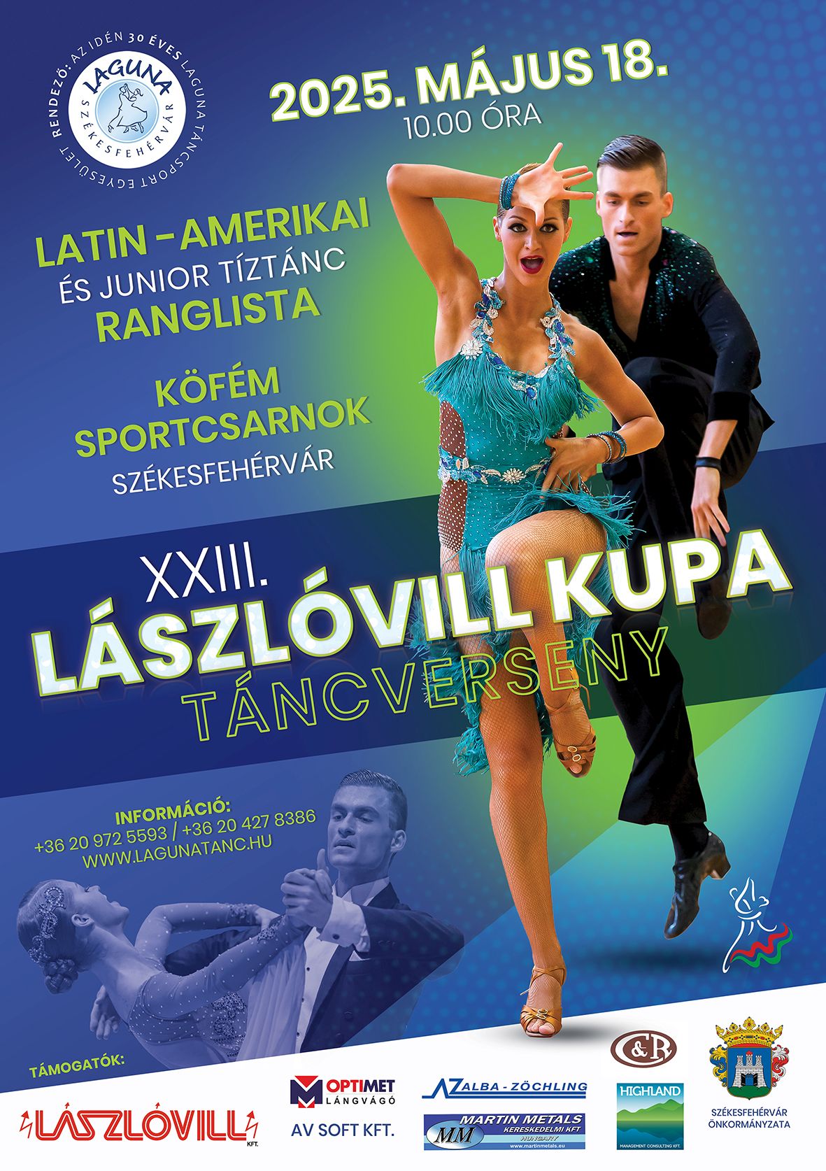 Vasárnap lesz a XXIII. Lászlóvill Kupa Táncverseny a Köfém Sportcsarnokban