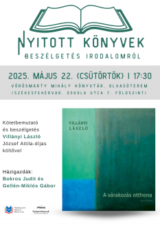 Villányi László költő lesz a „Nyitott könyvek” sorozat vendége