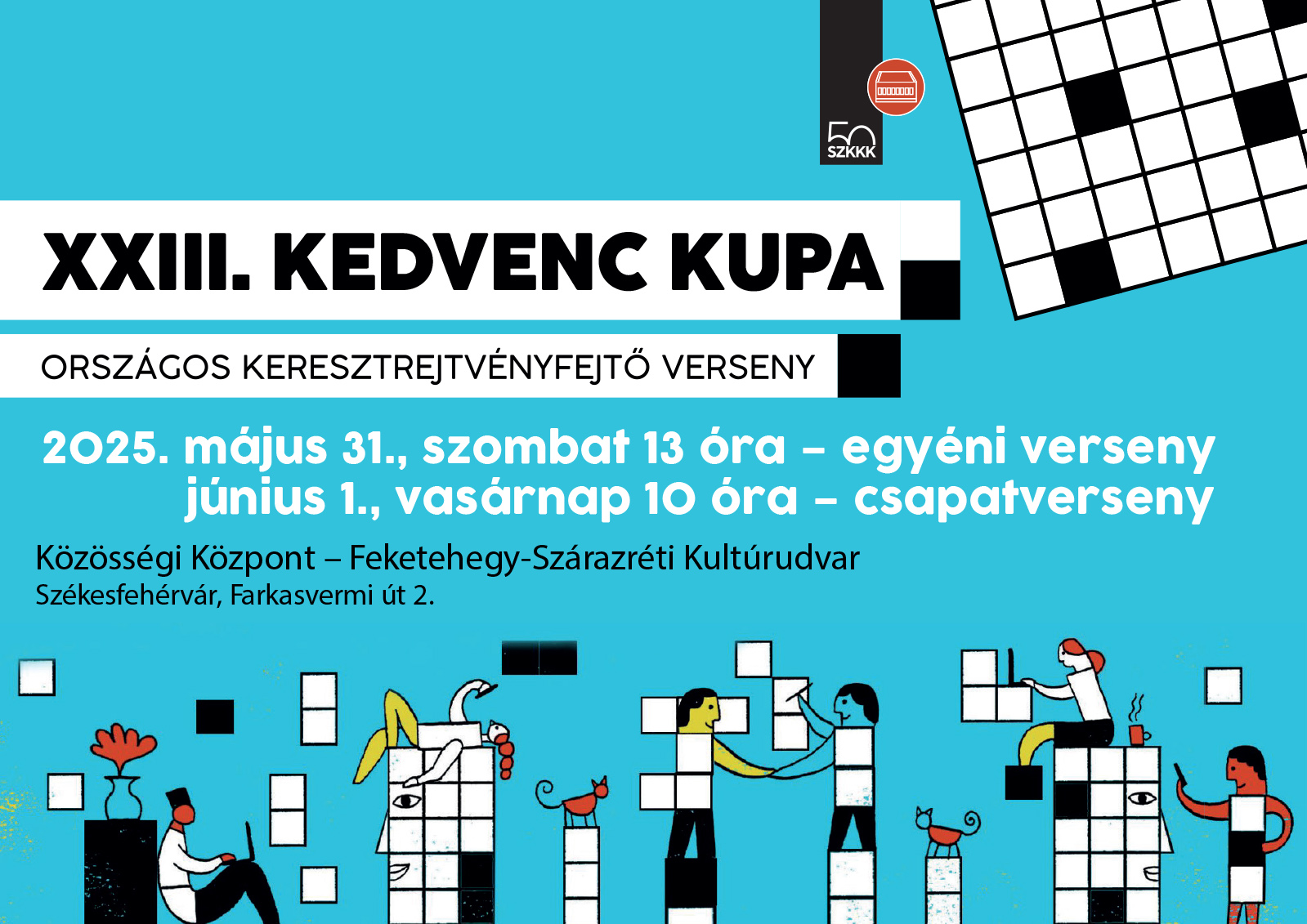 XXIII. Kedvenc Kupa - országos rejtvényfejtő verseny lesz Feketehegyen