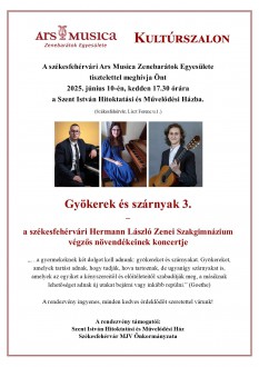 Kedden folytatódik a Gyökerek és szárnyak sorozat a Szent István teremben