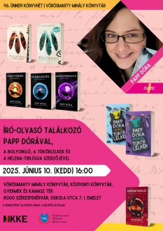 Papp Dórával találkozhatnak az olvasók az ünnepi könyvhéten