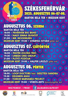 Alba Regia Feszt szerdától a Bartók Béla téren