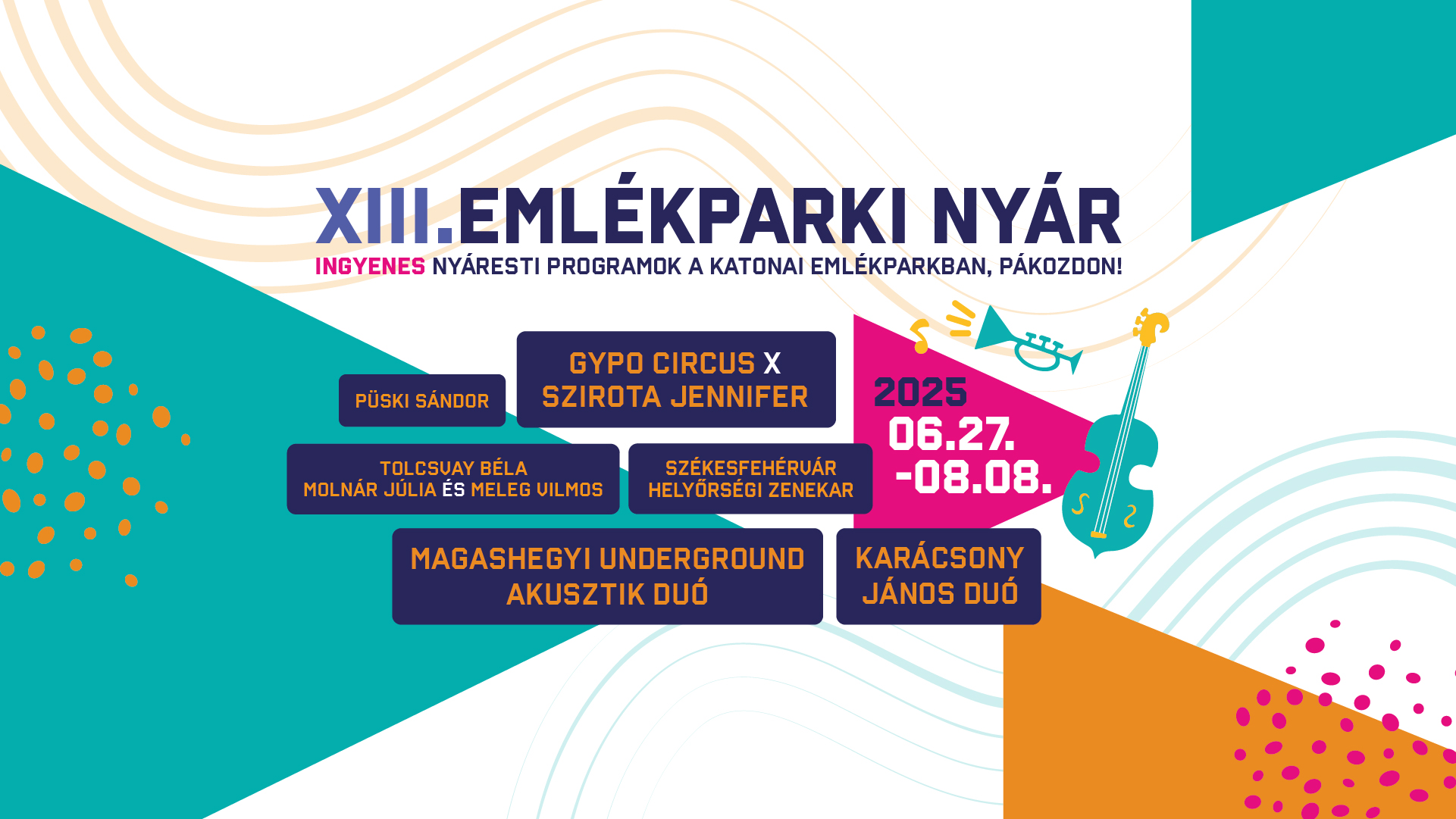 Zene, irodalom, festészet – indul a XIII. Emlékparki Nyár