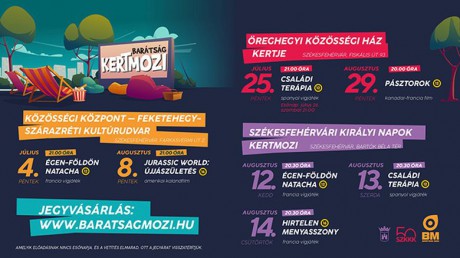Pénteken kezdődik a nyári kertmozi szezon Székesfehérváron