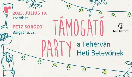 Fehérvári Heti Betevő – ételosztás és támogató party