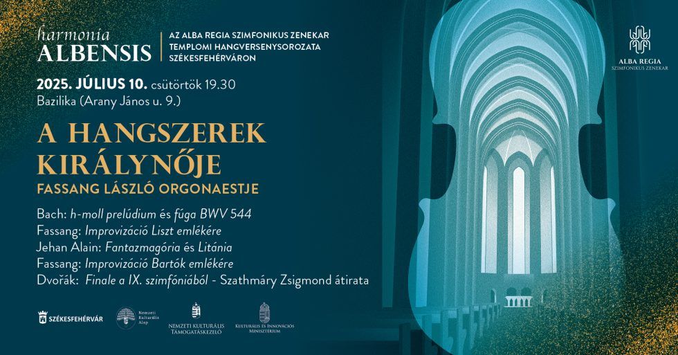 A hangszerek királynőjének jegyében folytatódik a Harmonia Albensis csütörtökön