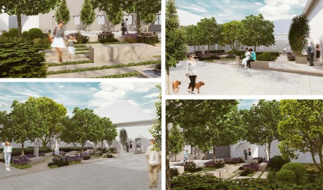 Ilyen lesz a Városháza megújuló és mindenki számára nyitott Díszudvara