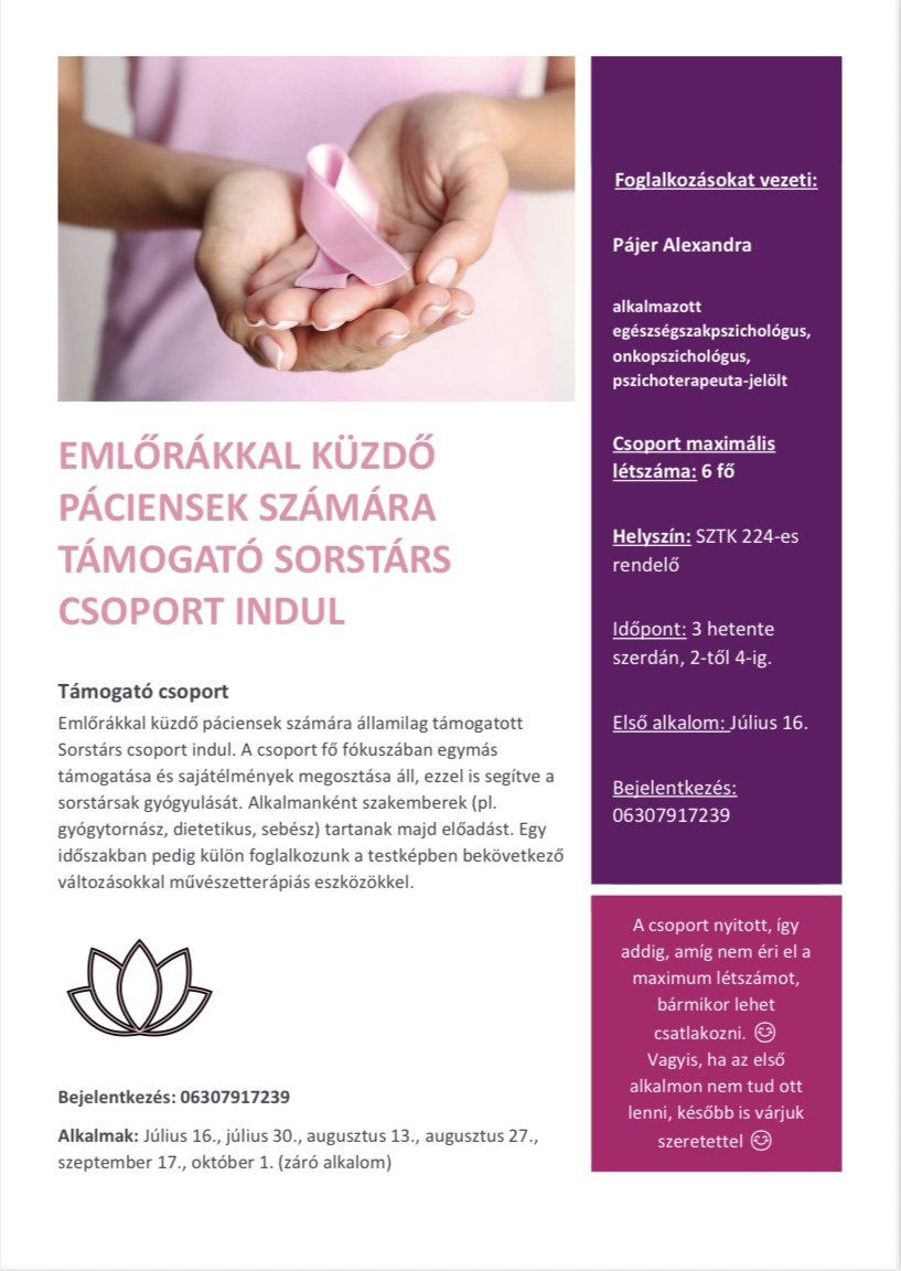 Sorstárs támogatócsoport - van segítség a bajban!