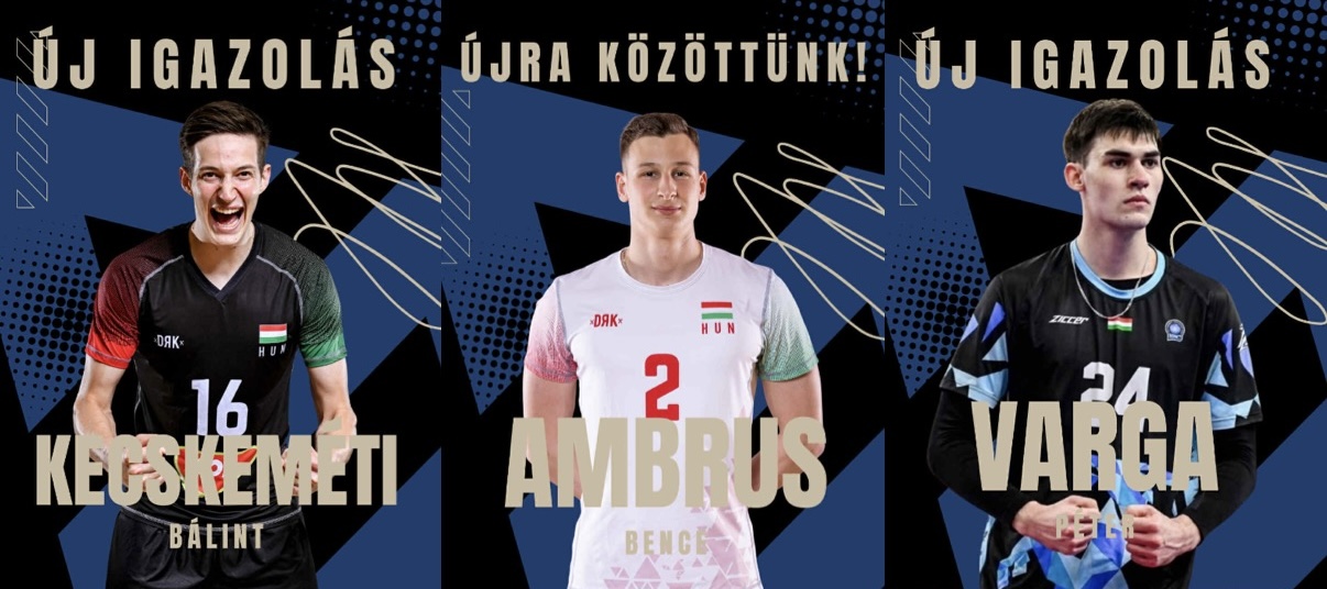 Három új játékossal is erősít a MÁV Előre Foxconn férfi röplabdacsapata