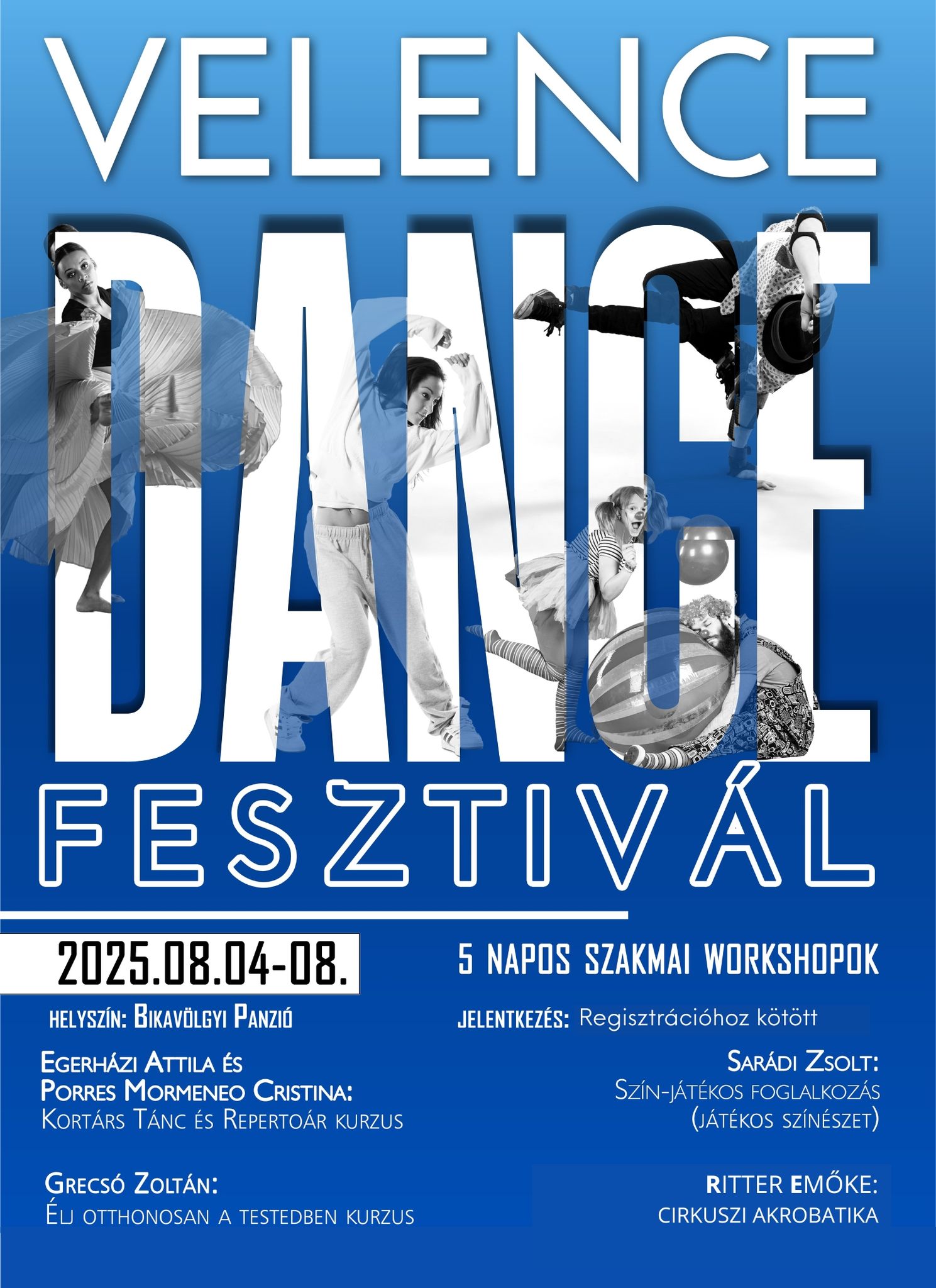 Velence Dance Fesztivál – művészeti, szakmai workshopok fehérvári művészekkel