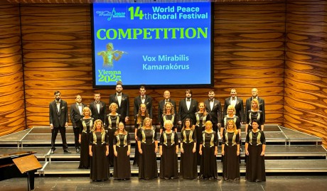 A Vox Mirabilis Kamarakórus a bécsi Musikvereinben adott koncertet