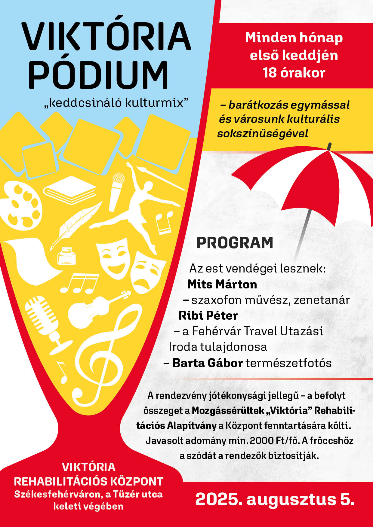 Szaxofonművész, utazásszervező és természetfotós a Viktória Pódium augusztusi alkalmán