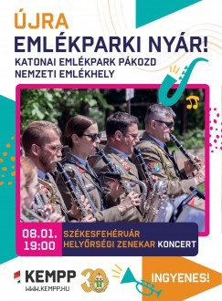 A Székesfehérvár Helyőrségi Zenekarral folytatódik pénteken az Emlékparki Nyár