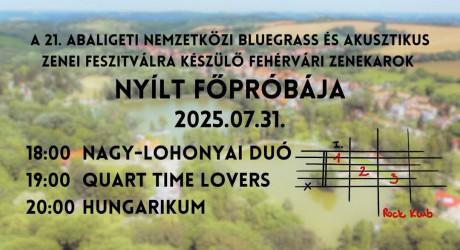 Fehérvári zenekarok tartanak főpróbát július 31-én az 123 Rock Klubban