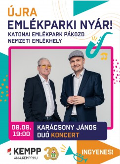 A Karácsony János Duó koncertjével zárul az Emlékpari Nyár