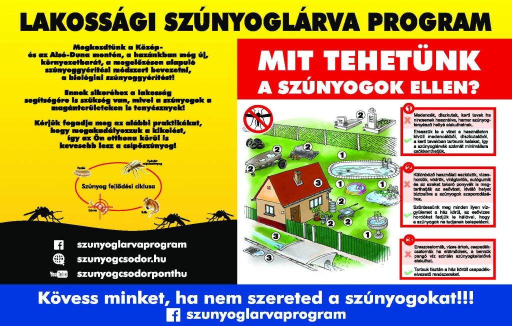 Szúnyogok - folyamatos a gyérítés, de magunk tehetünk a legtöbbet