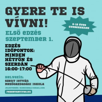 Szeptember 1-től vívó edzéseket indít a MÁV Előre Vívó Szakosztálya