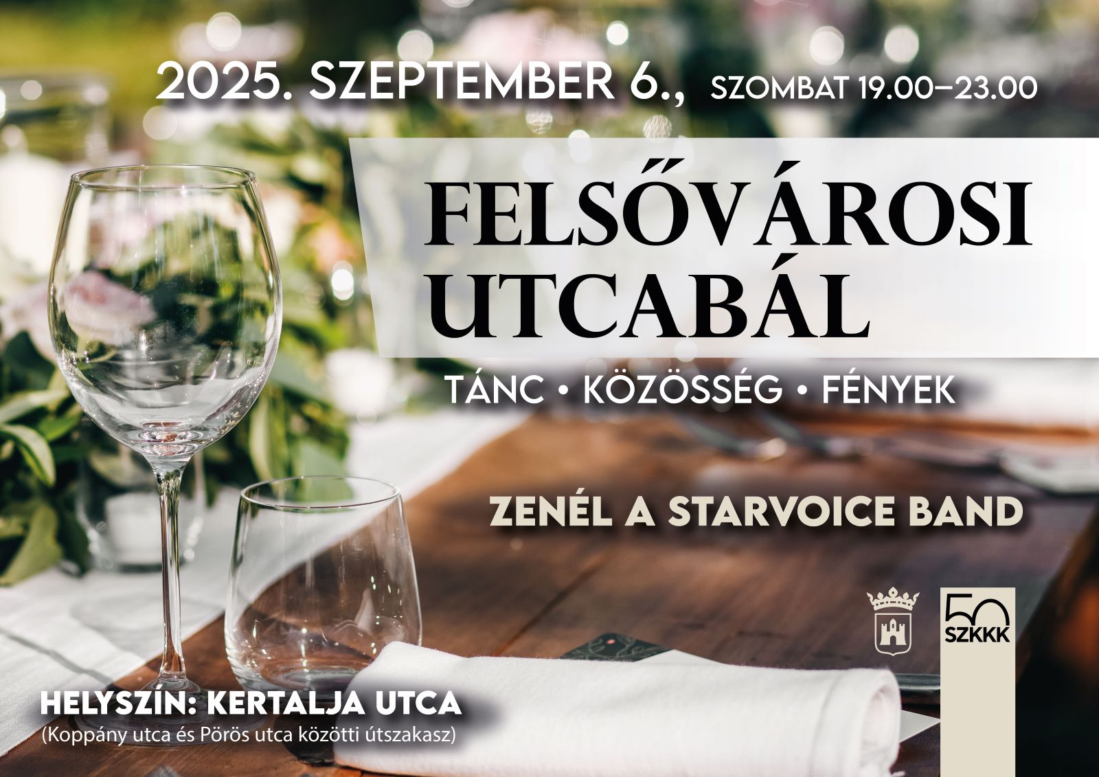 Felsővárosi utcabál lesz szeptember 6-án a Kertalja utcában