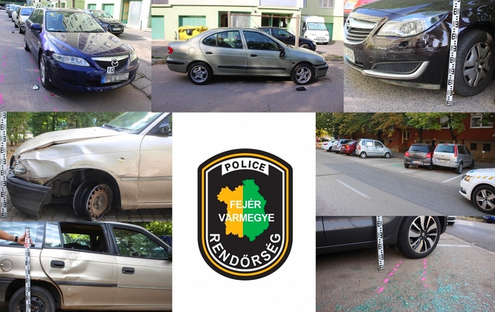 Tizenkét autót tört össze egy ittas sofőr a Kelemen Béla utcában