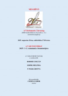 Csütörtökön mutatják be a Vár folyóirat újabb számát