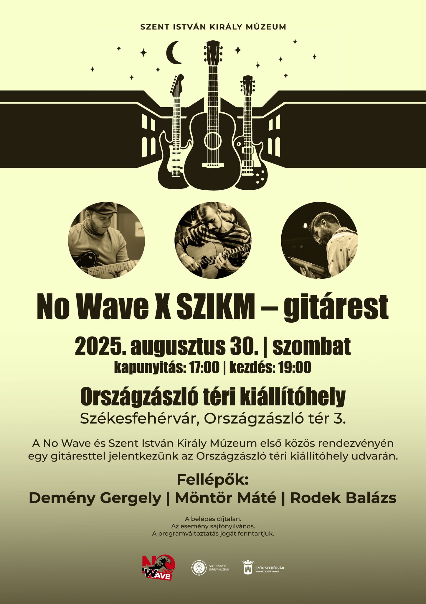 Vírtuózok Fehérváron - Gitárest a múzeum udvarán szombaton