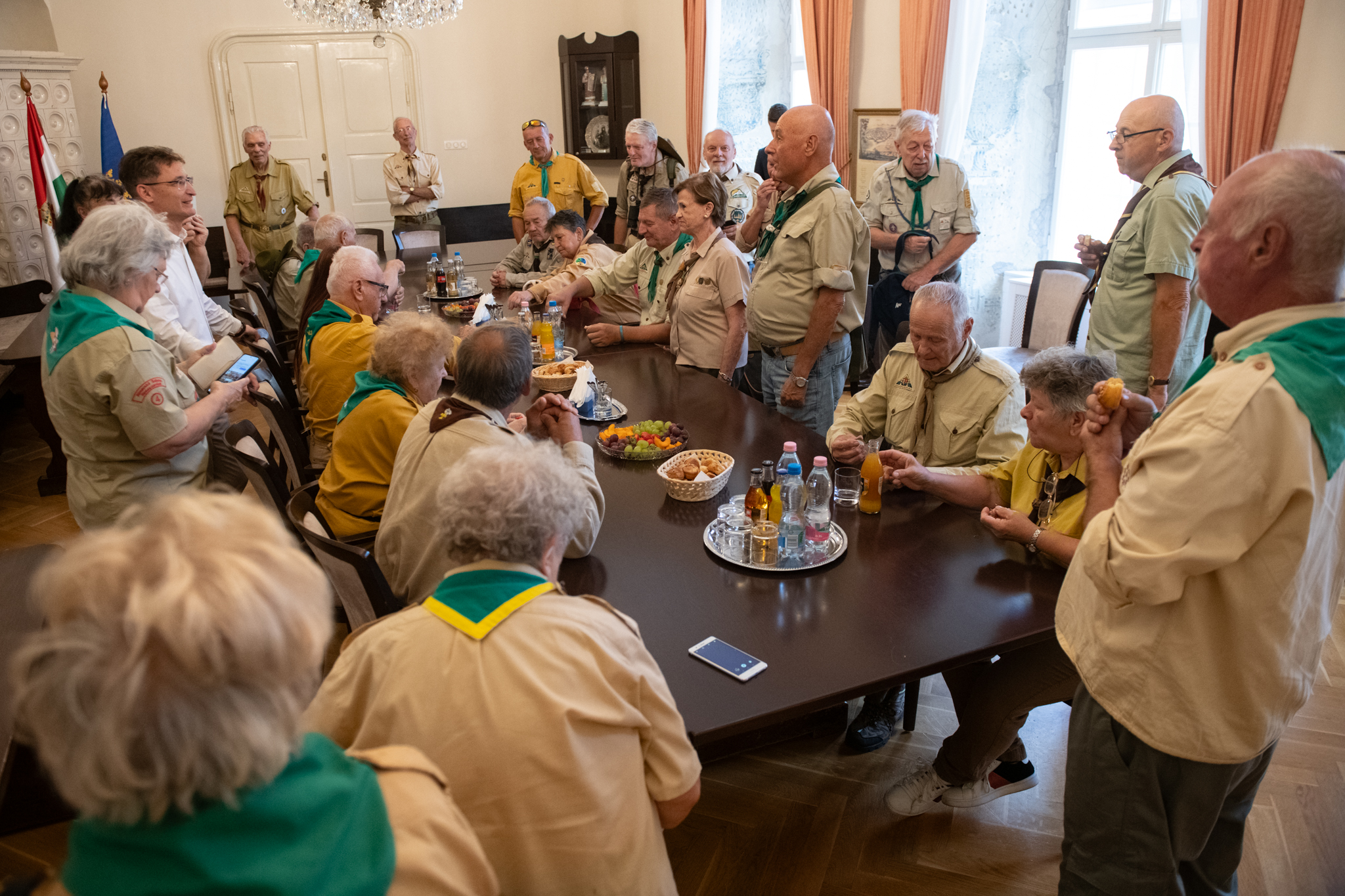 A Városházán jártak a XXX. Magyar Öregcserkész Találkozó résztvevői