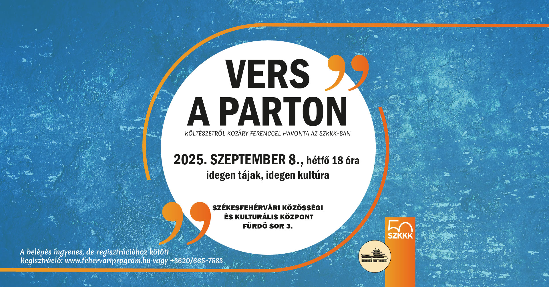 Szeptemberben is folytatódik a Vers a parton sorozat