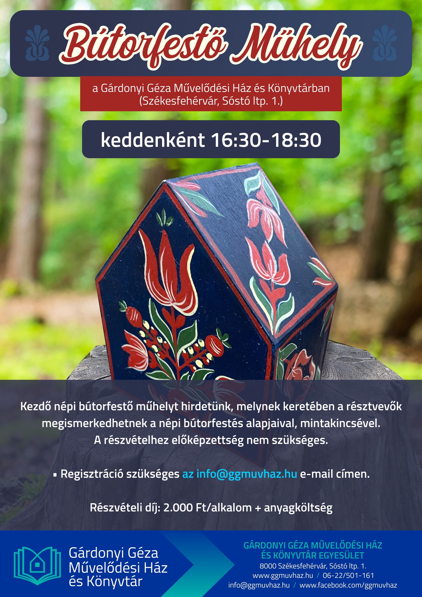 Kézműves szakkörök és mozgásos foglalkozások kicsiknek-nagyoknak a Gárdonyi Géza Művházban