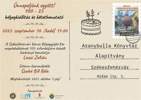 Bélyegkiállítás az Aranybulla Könyvtárban a Székesfehérvári Városi Bélyeggyűjtő Körrel