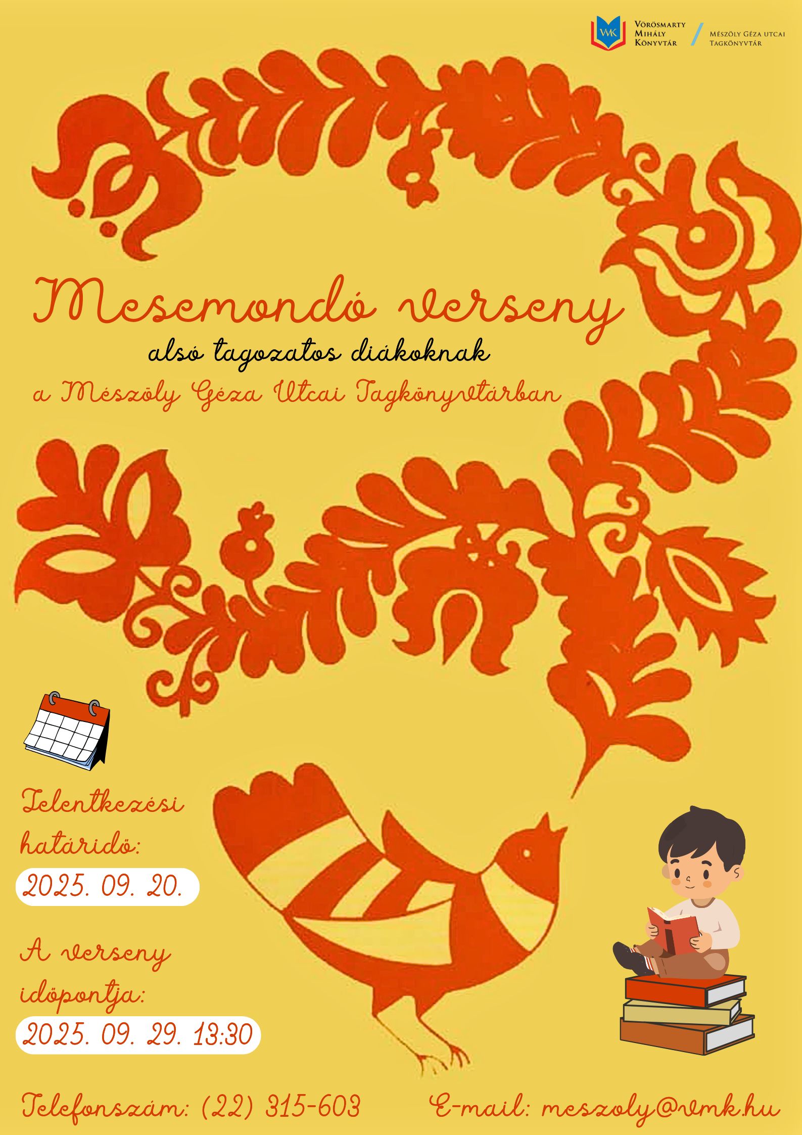 Mesemondó verseny alsósoknak, szavalóverseny nyugdíjasoknak a Mészöly Könyvtárban – még lehet jelentkezni