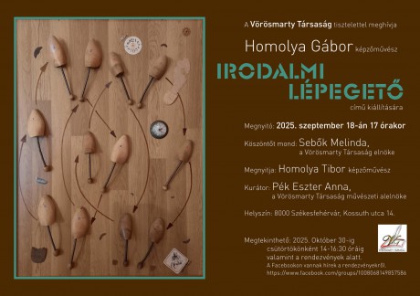 Irodalmi lépegető – szeptember 18-án nyílik meg Homolya Gábor kiállítása